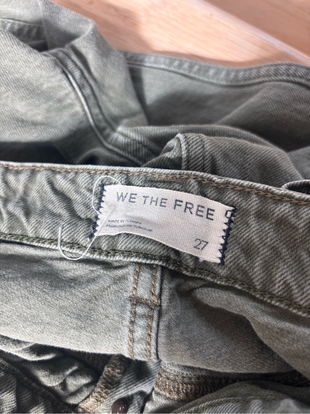 We The Free Olive Green Wide-Leg Utility Pants - Picture 5 of 5